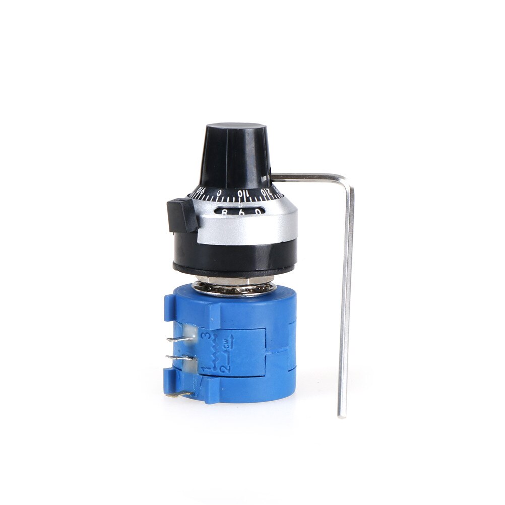 10 Ring Adjustable Resistor + Turns Counting Dial Rotary Knob 3590S-2-103L 3590S 10K Ohm Precision Multiturn Potentiometer