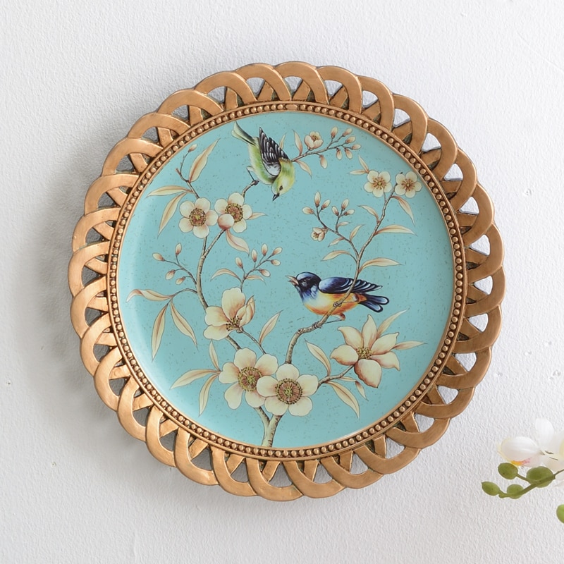 Porcelain Plate for European wall pendant restaurant American decorative plates living room decorations tourist souvenir: 1047