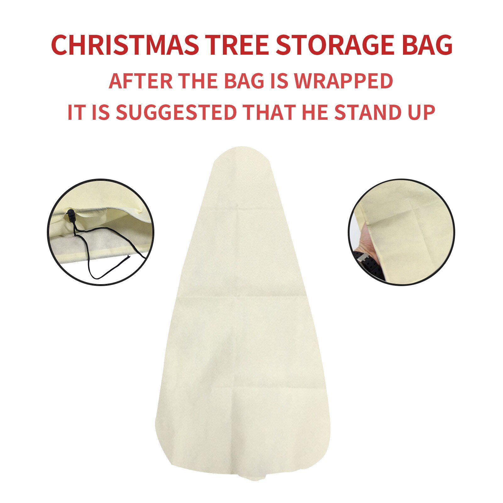 Christmas Tree Disassembly Storage Bag Recyclable Plastic Bags For Large Christmas Trees Sundries Organizer Bag Kitchen Storage