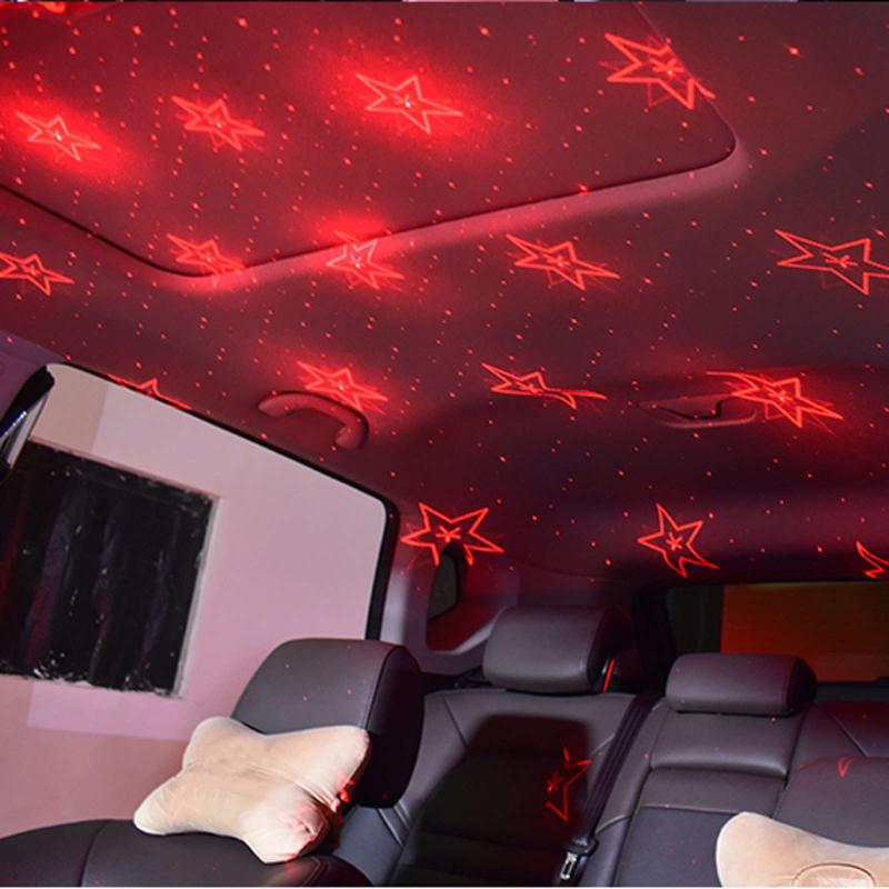 Christmas USB port Christmas projection lights Indoor car projector lights Christmas decoration atmosphere lights