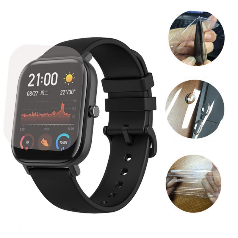 3Pcs Beschermende Volledige Film Screen Protector Volledige Cover Clear Soft Tpu Film Voor Xiaomi Huami Amazfit Gts Smart Horloge accessoires