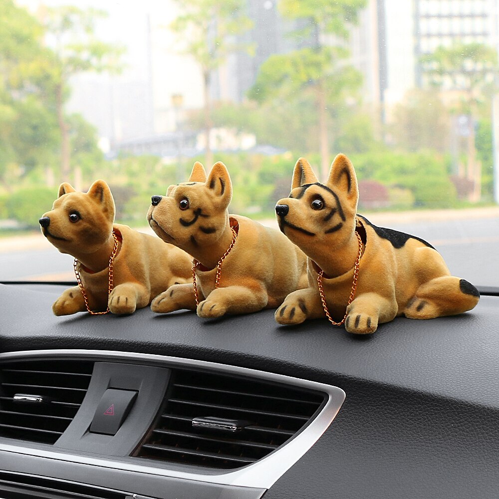Bilpynt ryster hund nikkende hvalp dukke sød auto instrumentbræt indretning ryster på hovedet bobblehead hund boligindretning