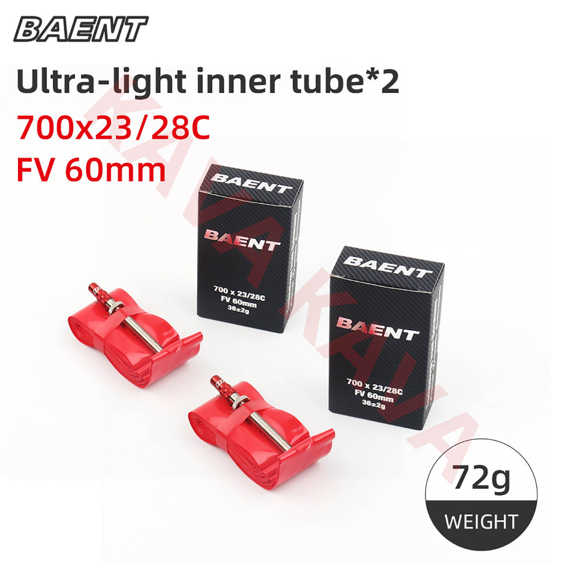 Baent Road Bike Inner Tube Ultralight 700x23/28/32/43C TPU Material Bicycle Tyres 60mm 80mm French Valve Speed Bike Parts: Blue