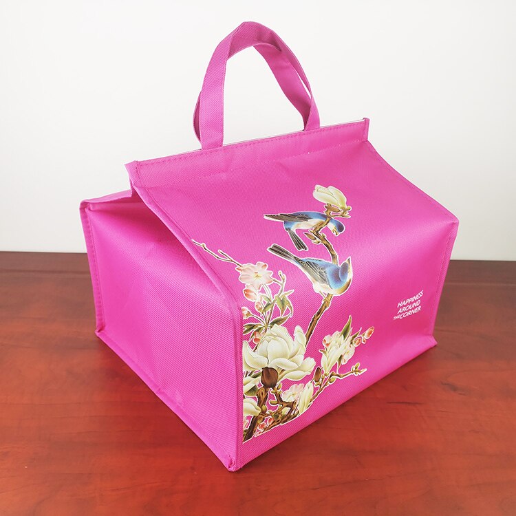 Geïsoleerde Picknick Koeltassen Cake Pizza Lunch Picknick Box Geïsoleerde Cool Handtassen Ice Pack Thermo Draagbare: Default Title