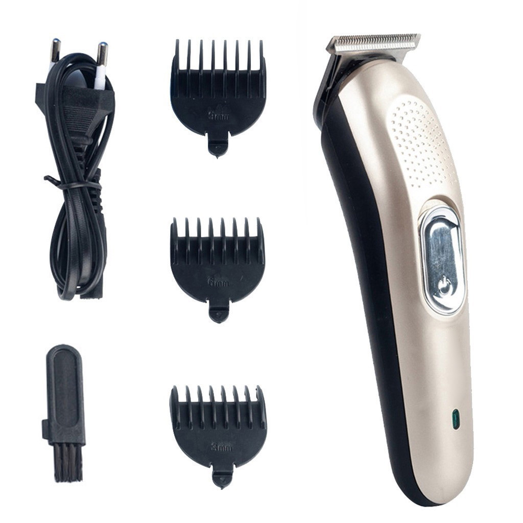 100-240v Men's Powerful hair trimmer hair clipper rechargeable beard hair cutter machine electric hair cut kit: C