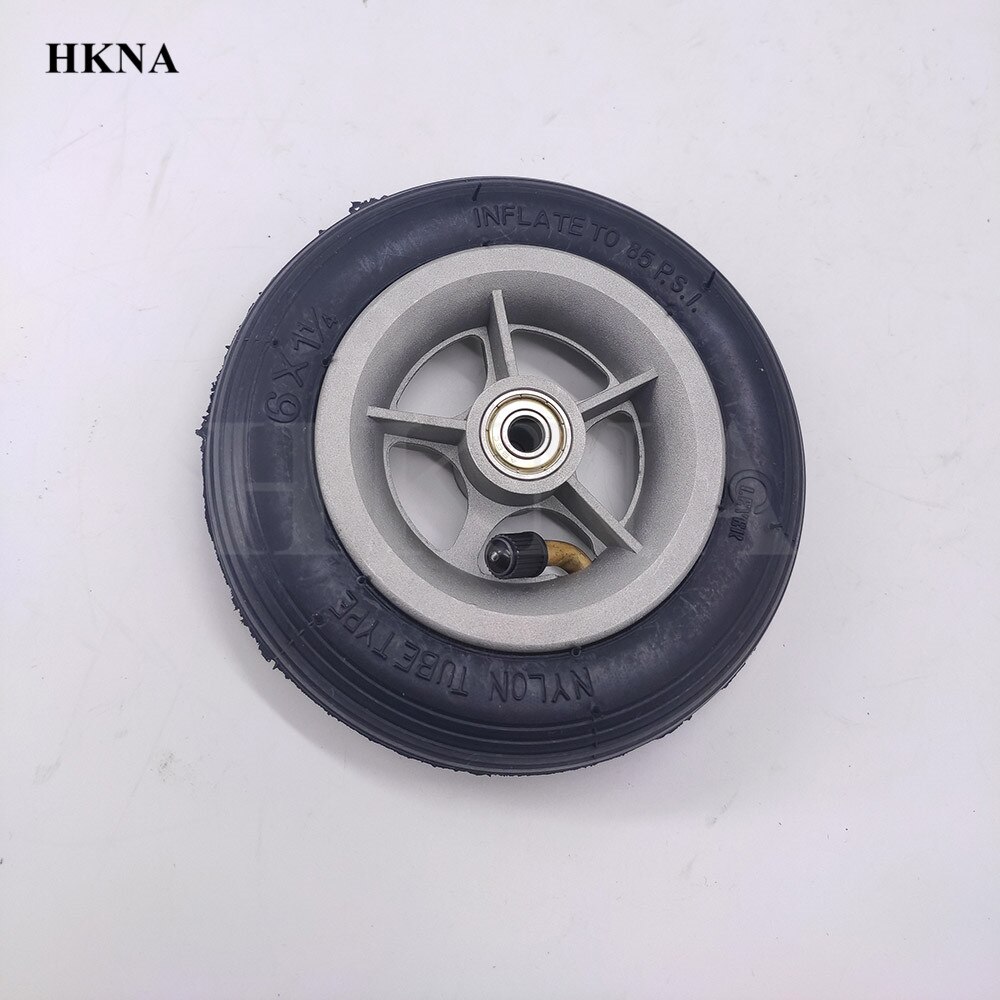 6x1 1/4 Pneumatic Tires Wheels 6*1 1/4 Inflation Wheel for 6 Inch Wheelchair Mini Electric Scooter Accessory