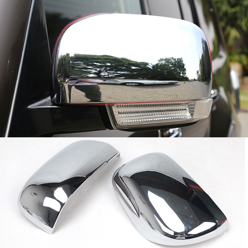 ABS chrome side mirror decorative covers trims for Mitsubishi Pajero IV V80 Montero Limited Super Exceed Shogun