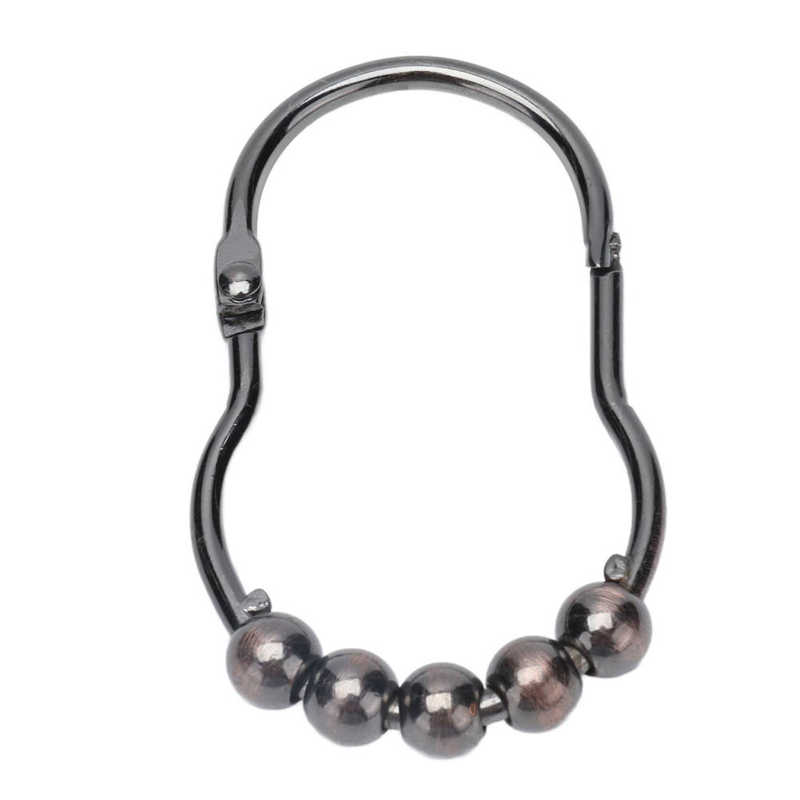 Curtain Rings Low Noise Heavy Duty Curtain Rings and Hooks Rust Resistant for Shower Curtain Rod