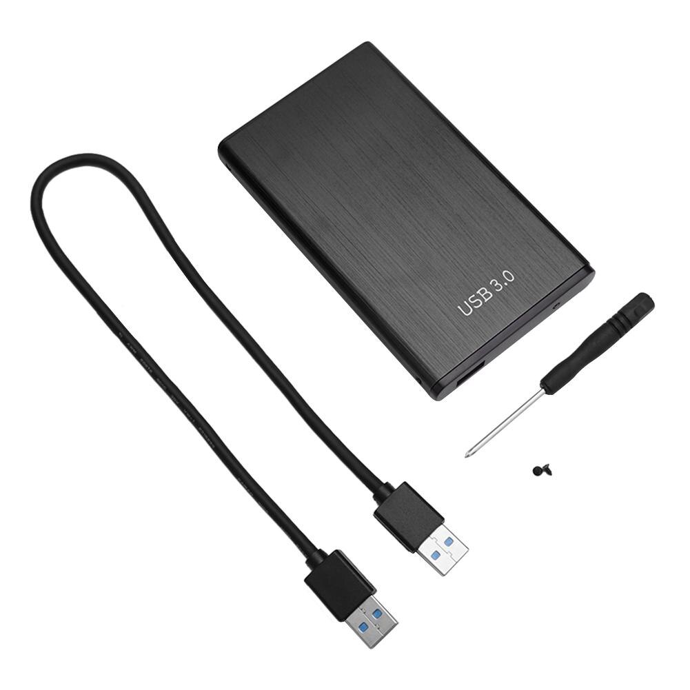 Vktech 2.5 Inch Hdd Case Usb 3.0 Naar Sata Adapter 6Gpbs Externe Harde Schijf Disk Hdd Behuizing Ondersteuning 8tb 2.5 "Hdd Ssd Disk Box: Black