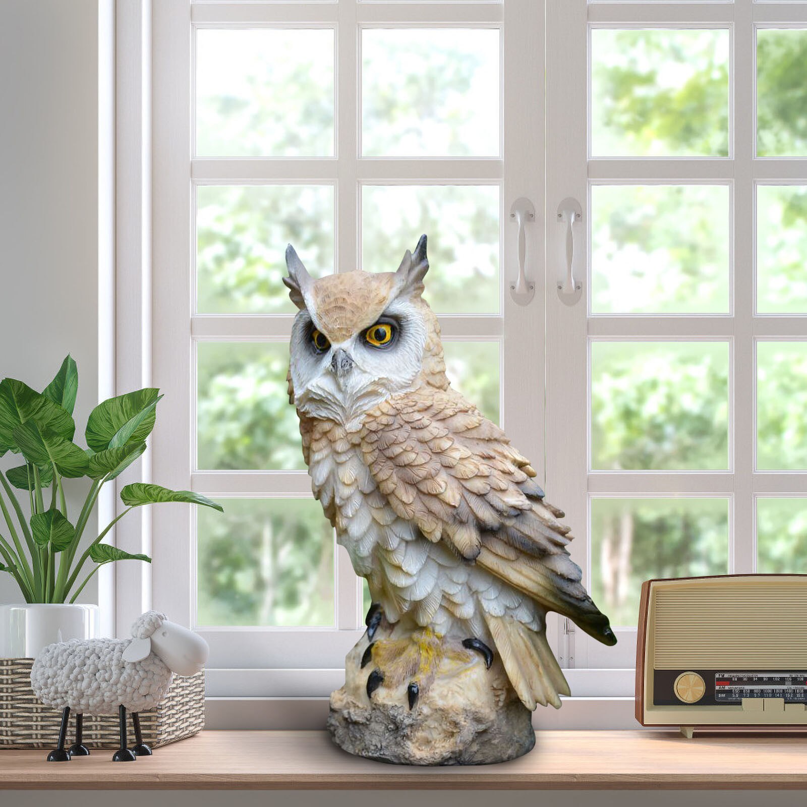 Gardening Resin Animal Crafts, Owls, Rats And Birds, Garden Decorations FFT