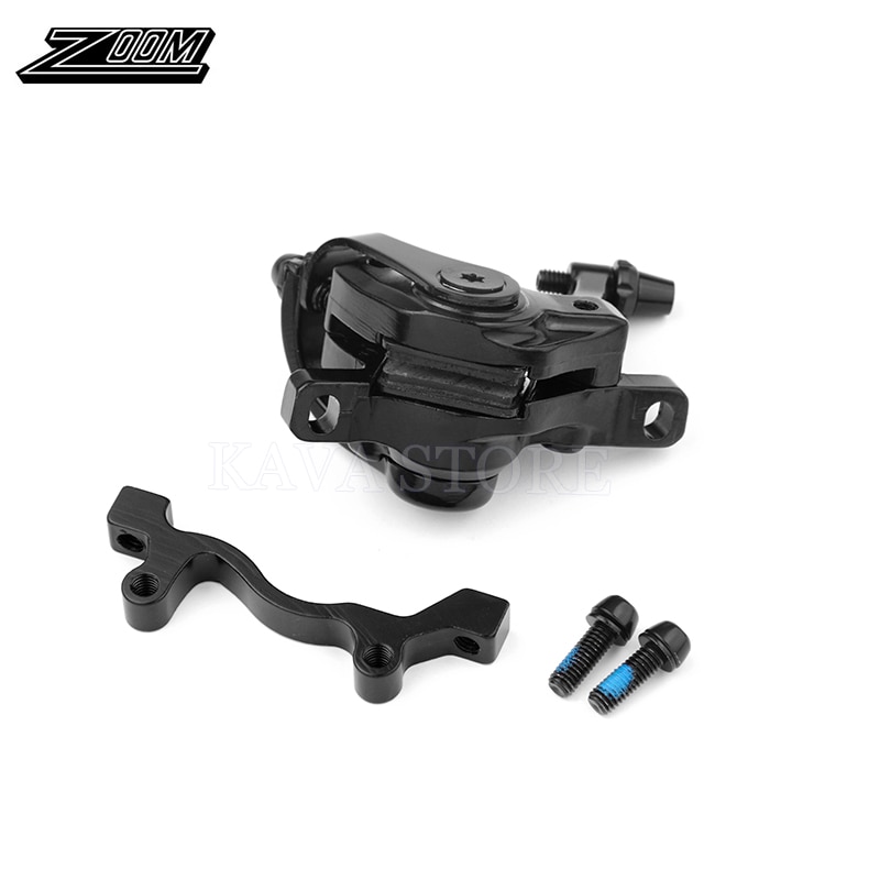 ZOOM Aluminum Alloy Bicycle Rear Disc Brake Black Mountain Road MTB Bike Mechanical Caliper Disc Brakes Cycling Double Brake