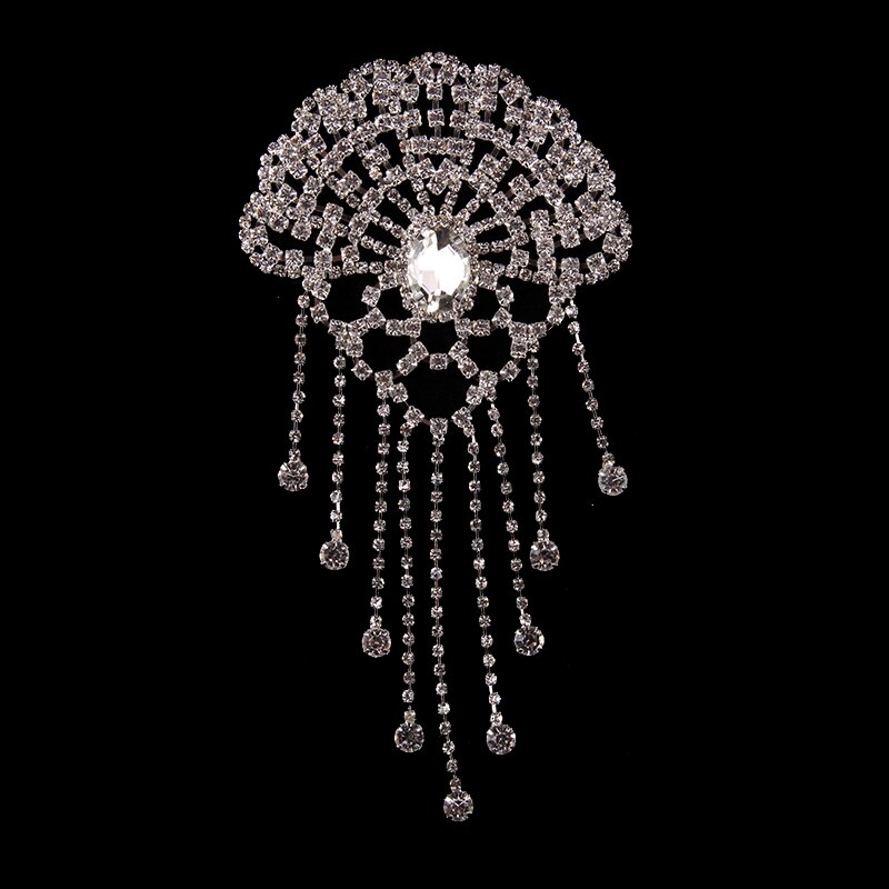 Cusack de aplicación de strass de cristal para vestidos de boda bolsas de ropa sombreros adornos costura DIY artesanía de plata AB oro
