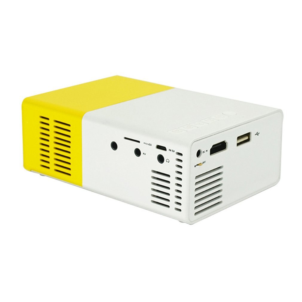 Miniproyector portátil para cine en casa, LED, HD, 3D, 1080P, AV, USB, HDMI, 1 set