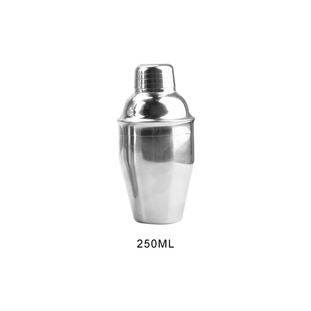 Stainless Steel Cocktail Shaker Party Bar Tools 250/350/550/750ml Boston Martini Cocktail Wine Mixer 1PC: 250ML