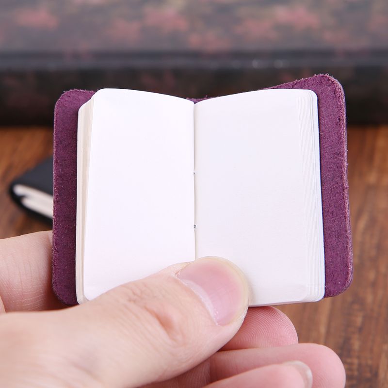 Portable Leather Travel Book Mini Journal Booklet Handmade Cover With Insert Brochure Accessories Writing For Men