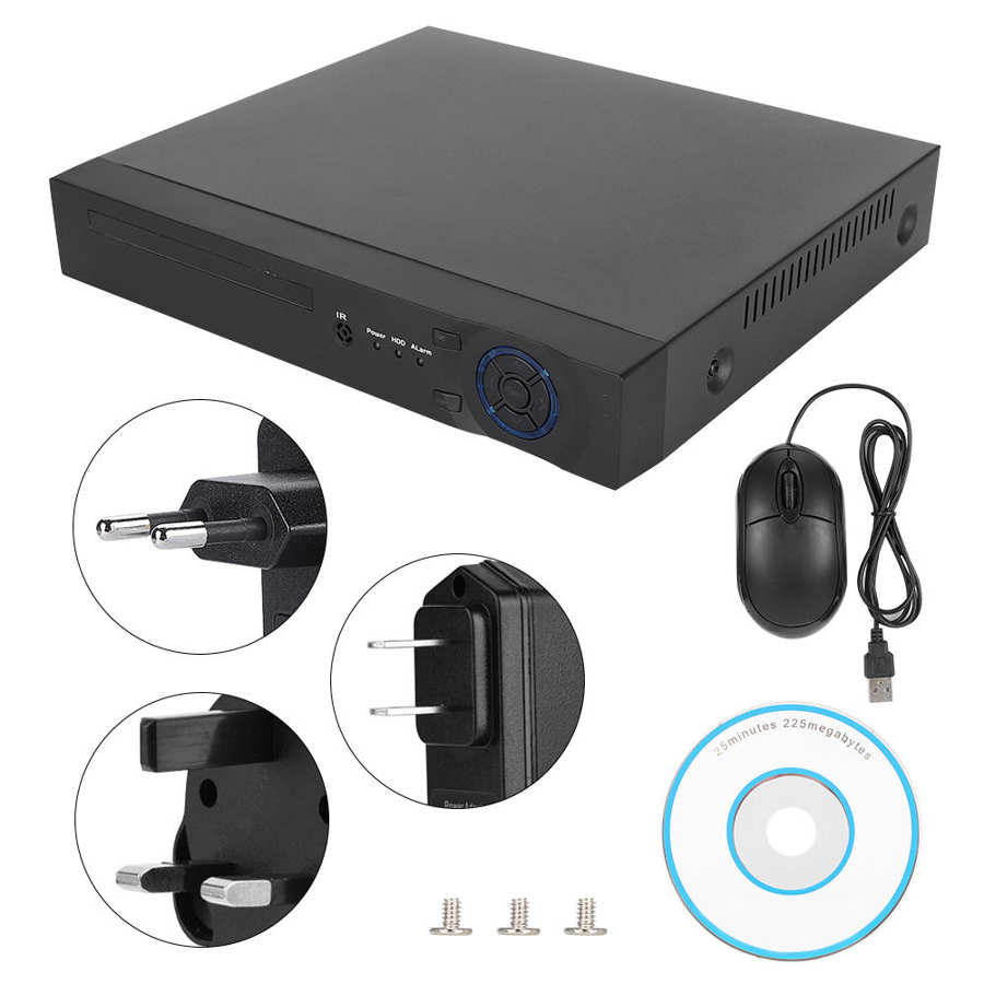 6 in 1 Coaxial NVR Video Recorder AHD/TVI/CVI/CVBS/IP VGA for