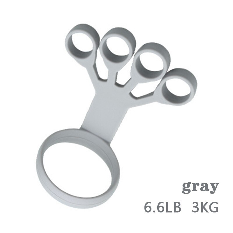 Silicone finger clip strength trainer resistance band hand shake wrist exercise stretching resistance finger trainer exercise fi: new gray