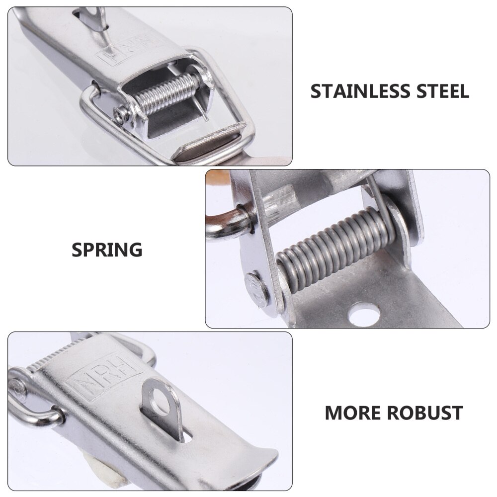 8pcs Spring Loaded Toggle Hasp Toggle Cabinet Box Lock for Box