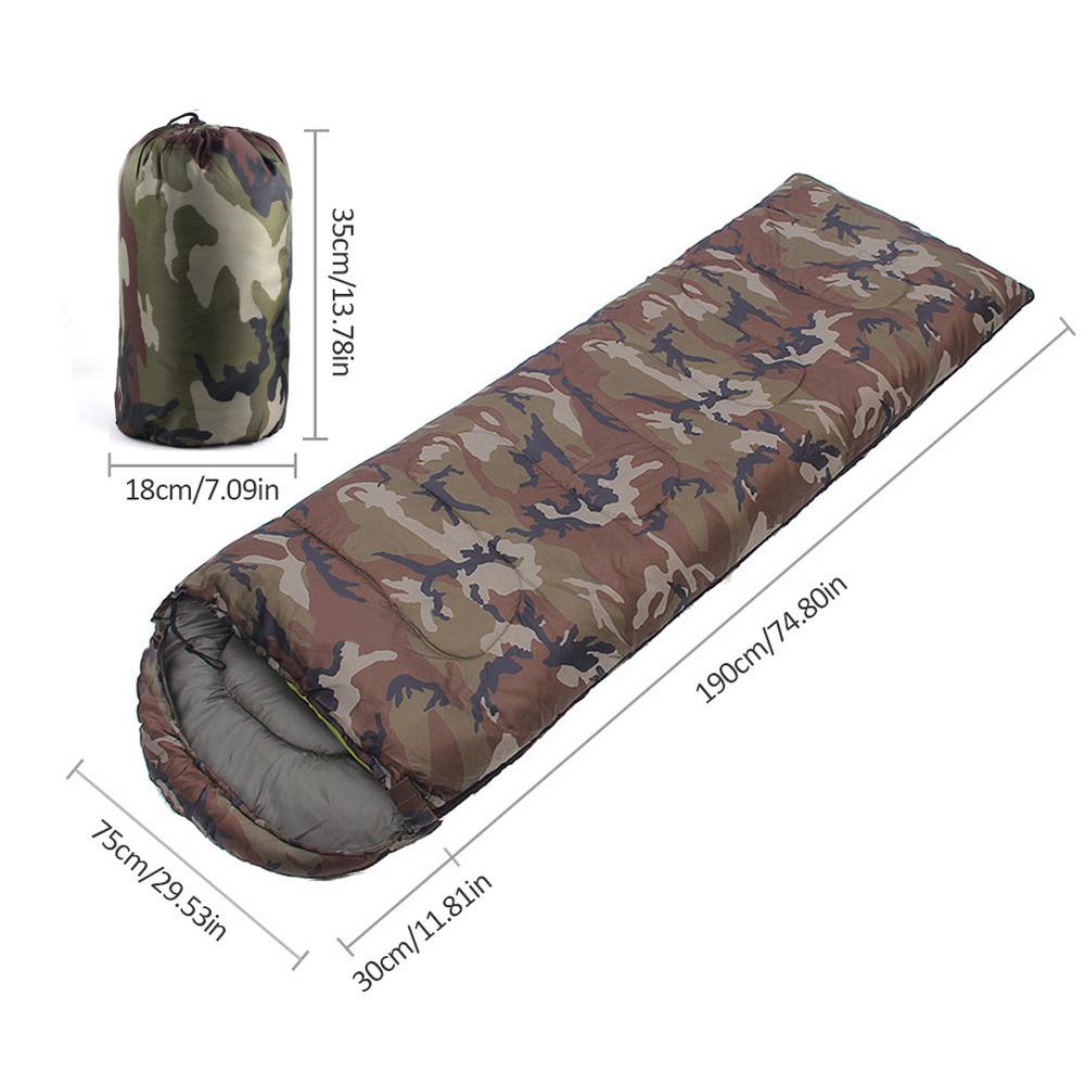 Outdoor-Schlafsack ultraleichte Winter Baumwolle Schlafsack Wärme Einzelperson Schlafsack Umschlag Camping Schlafsäcke: Default Title