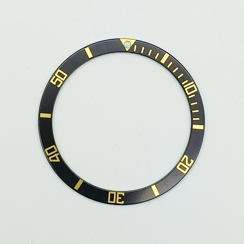 38mm Aluminum Watch Bezel Insert Fits SKX007 SKX009 SRPD Watch Case NH36 NH35 Movement Men's Watch Modifed Upgrade Parts: silver