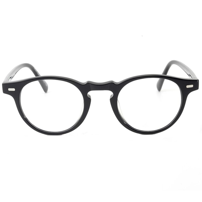 Transparent Glasses Small Round Blue Light Glasses Vintage Acetate Eyeglass Frames Women Prescription Glasses Men Gregory Peck