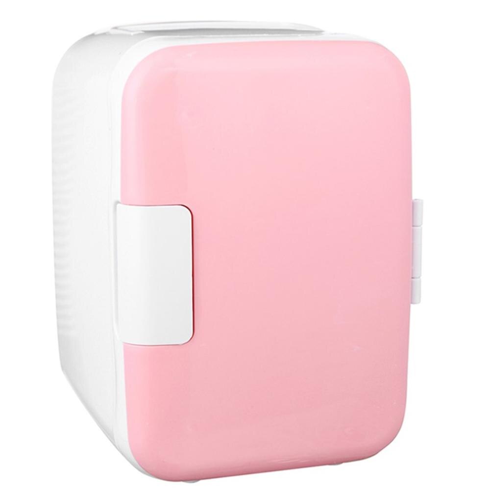 4L Mini Fridge Refrigerator Portable Car Freezer Car Refrigerator Cooler Heater Universal Vehicle Parts: pink
