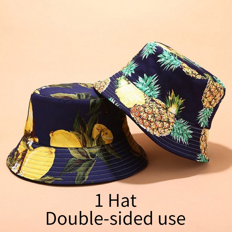 Chapeaux de soleil pour femmes | Chapeau à motifs de fruits tropicaux imprimés pour femmes, chapeau de Sport de plein air, chapeau avec nœud de pêcheur décontracté: 101