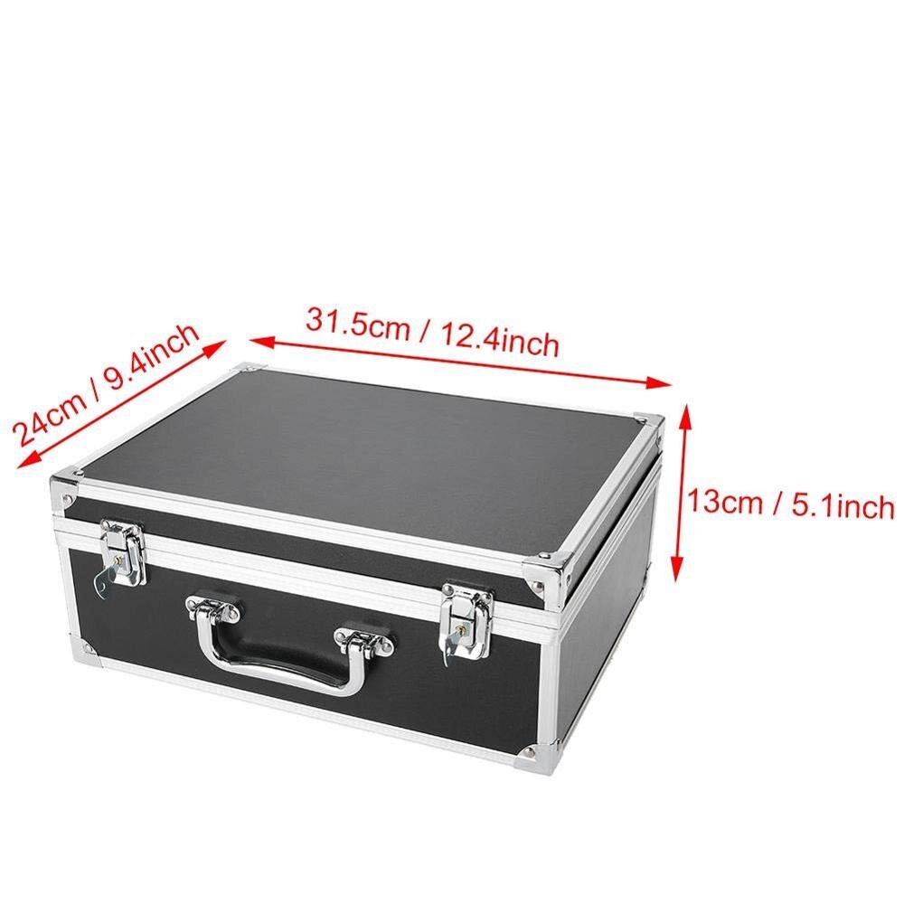 Tattoo box aluminium machine opbergkoffer draagtas lege organizer schuimrubber pad voor tattoo apparatuur cosmetisch