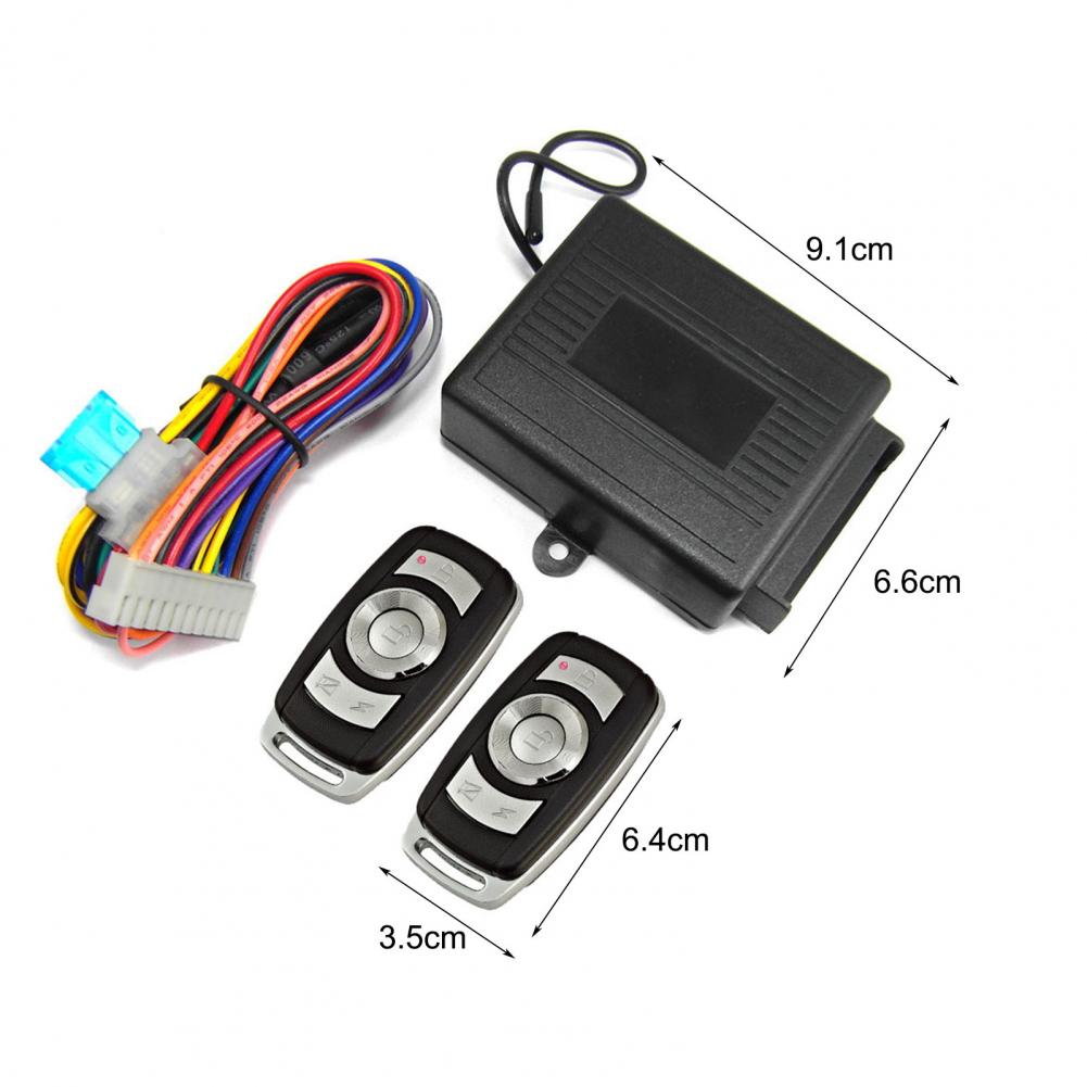 1 Set M602-8176 Remote Central Locking Kit Keyless Universal Plastic Anti-theft Auto Auto Remote Central Kit for Car