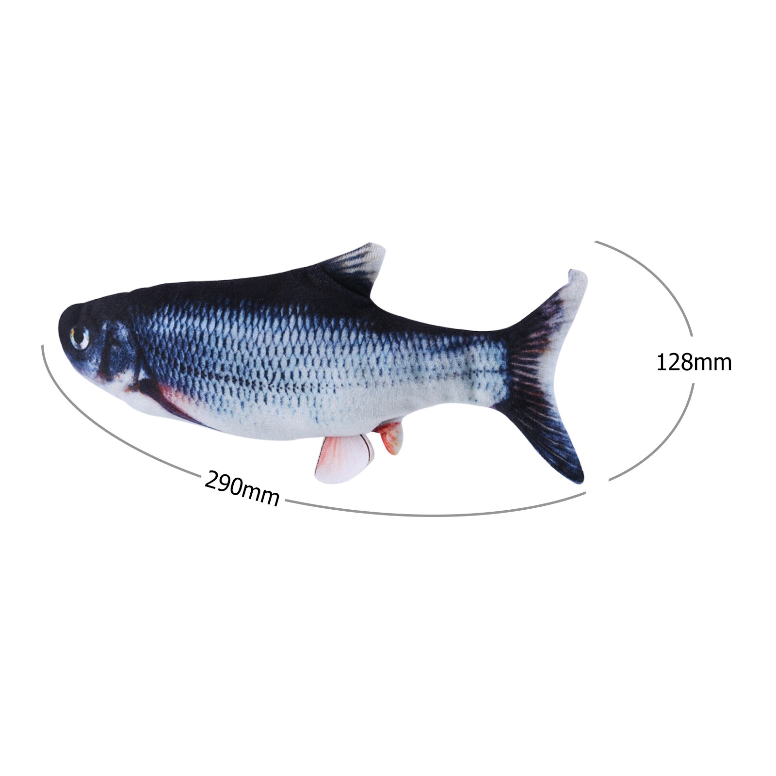Jouet à poisson-chat électrique, poisson-chat à bascule réaliste qui bouge, jouets amusants à mouvement, Rechargeable par USB, herbe-aux-chats