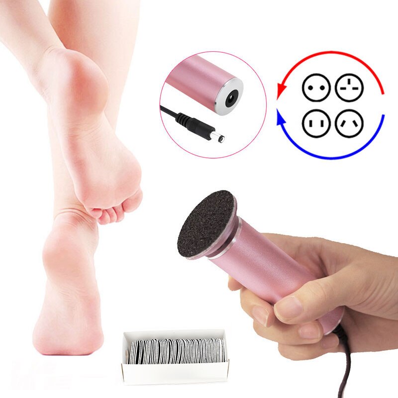 2 Way Electric Pedicure Drill Machine Foot Care File Remove Heels Dead Skin Callus Remover Feet Clean Tool Replacement Sandpaper