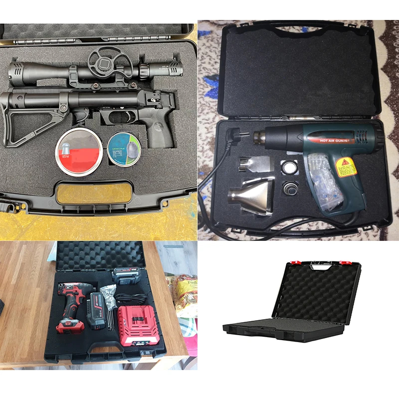 Suitcase Tool Box With Spong Complete Toolbox Cases Portable Plastic Tool Case Safety Equipment Instrument Case