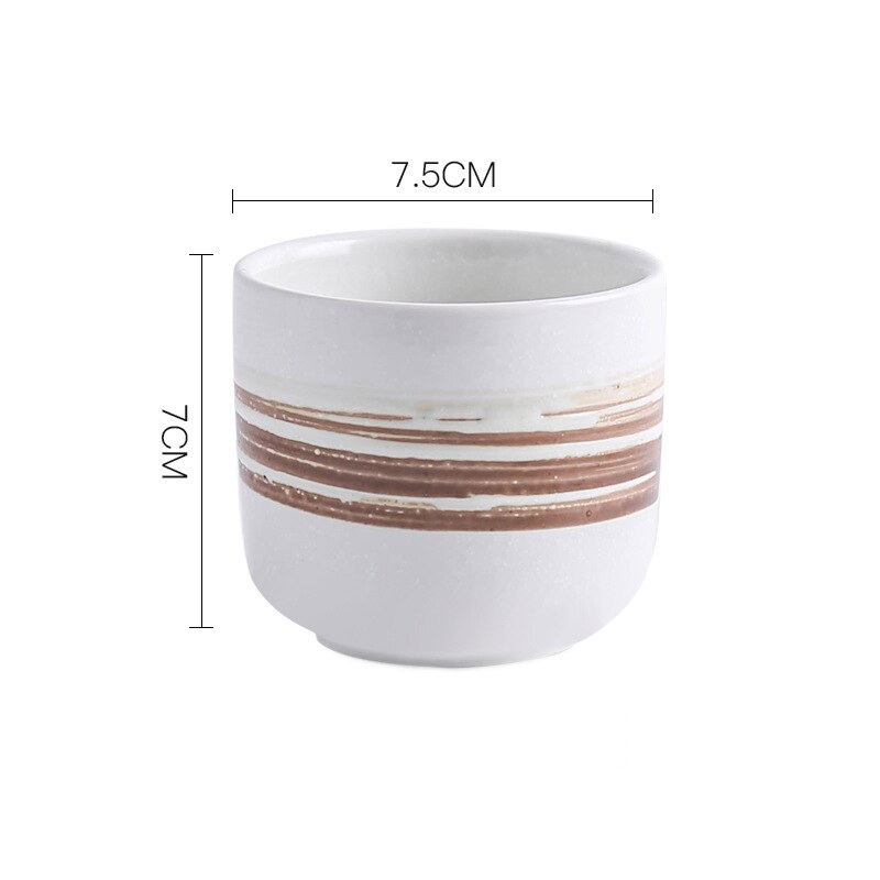 Kaffekopper keramikk krus sake te krus drinkware kopp keramisk latte japansk håndlaget kaffekopp: D