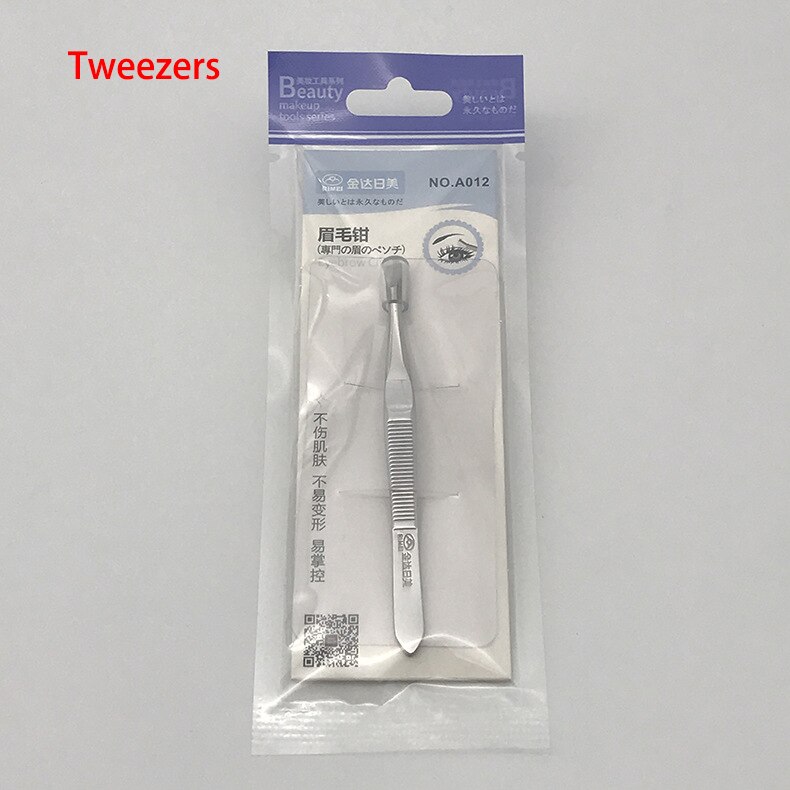 Eyebrow Tweezer Hair Beauty Slanted Puller Stainless Steel Eye Brow Clips Makeup Tool