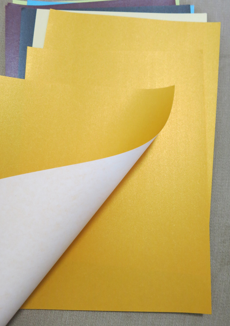 A4 120g Single sided Pearl Color Paper Print Paper Handicraft Paper: 120g Orange