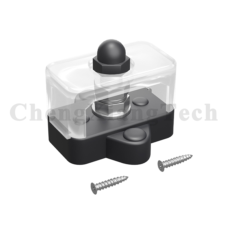 Busbar M6 M8 Post Terminal Studs Battery Junction Block Power Distribution 48VDC 300VAC for Car Boat RV ATV Caravan Solar Panel: green