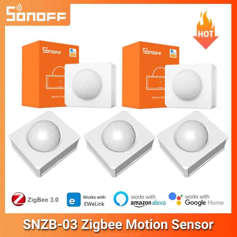 Sonoff SNZB-03 Zigbee Bewegingssensor Real-Time Monitor Trigger Alarm Smart Home Werken Met Zbbridge Ewelink App Alexa Google thuis
