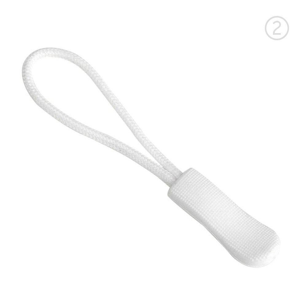 Lot de 50 tirettes de fermeture éclair, pour fixation d'étiquettes de cordon, clip de remplacement pour fermeture éclair, boucle coulissante, sac, valise, vêtements, tente, sac à dos: Couleur 2