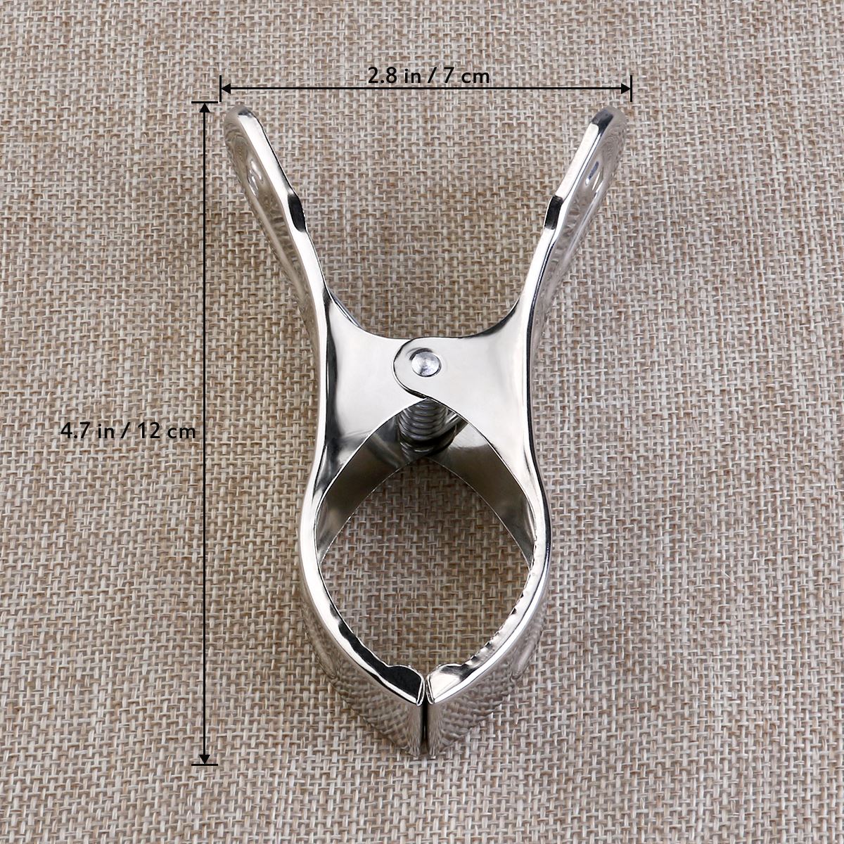 6-delige Handdoekklemmen Kleerhangers Roestvrijstalen Wasclip Winddichte Clips Opknoping Wasknijpers Handdoeken Tang (Willekeurig Patroon): Default Title