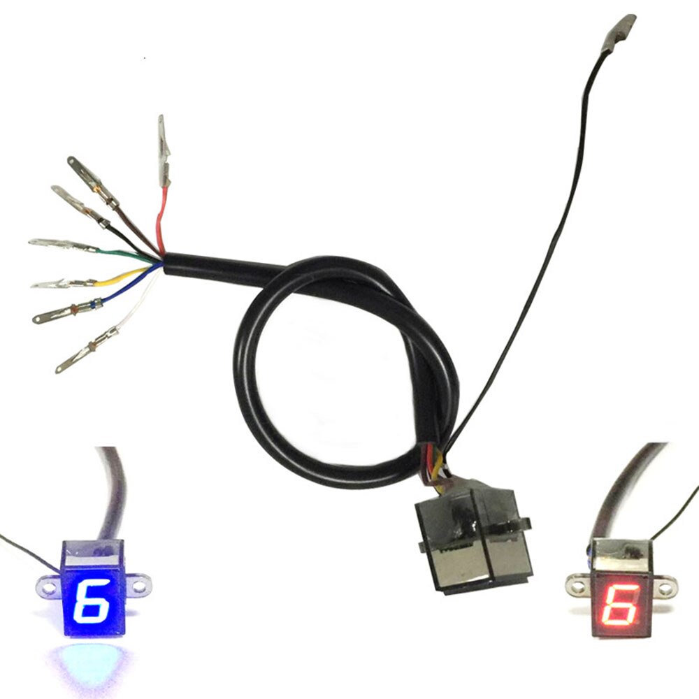 Stijl 5 Speed Universal Motorfiets Digitale Display Led Motocross Off-Road Moto Licht Neutraal Gear Indicator Monitor