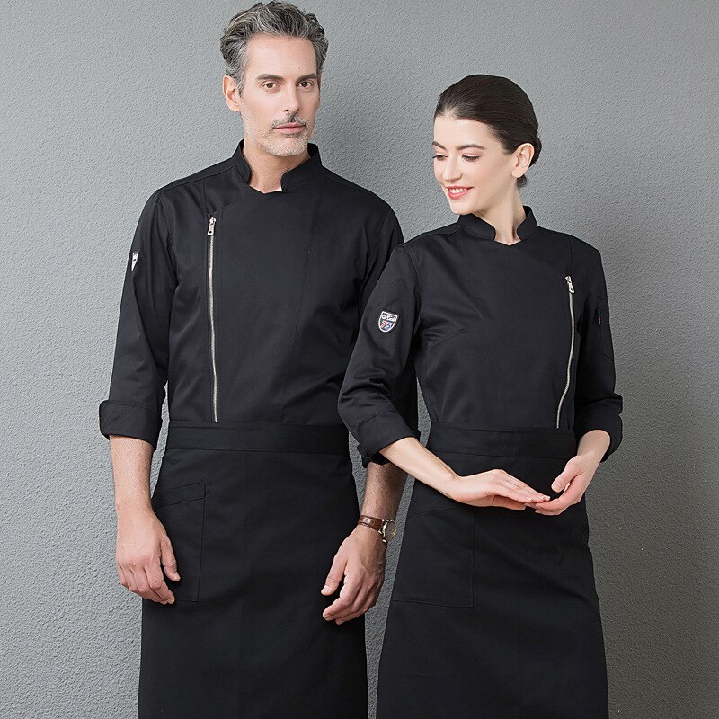 Langærmet herre efterår og vinter hotel western restaurant køkken kantine catering western mad kokketøj
