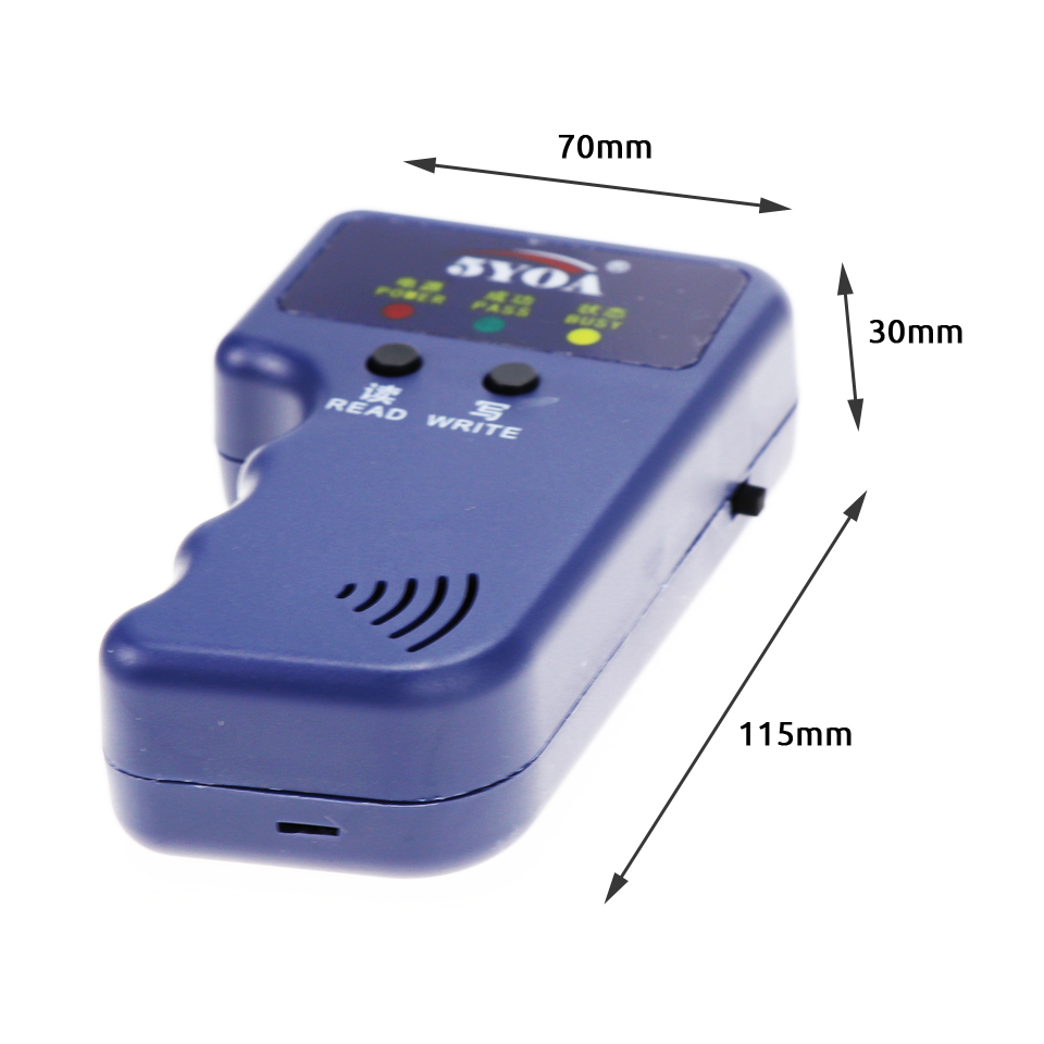 Lector de lectura EM4100 TK4100 RFID, 125KHz, copiadora, escritor, duplicador, programador, EM4305, T5577, ID regrabable, etiquetas Keyfobs