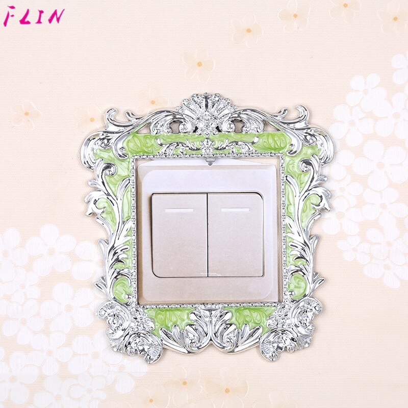 Pegatina de interruptor de hoja acrílica, accesorios de pegatina de pared, cubierta de decoración de enchufe para interruptor, sala de estar, Hotel, decoración de encendido y apagado