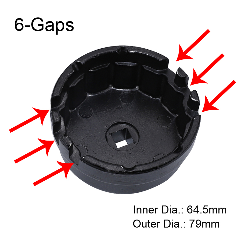 Chiave per filtro olio professionale in alluminio per tappo terminale auto per Toyota Prius Corolla Rav4 matrice Lexus Camry tundra siena Avalon: Arancione