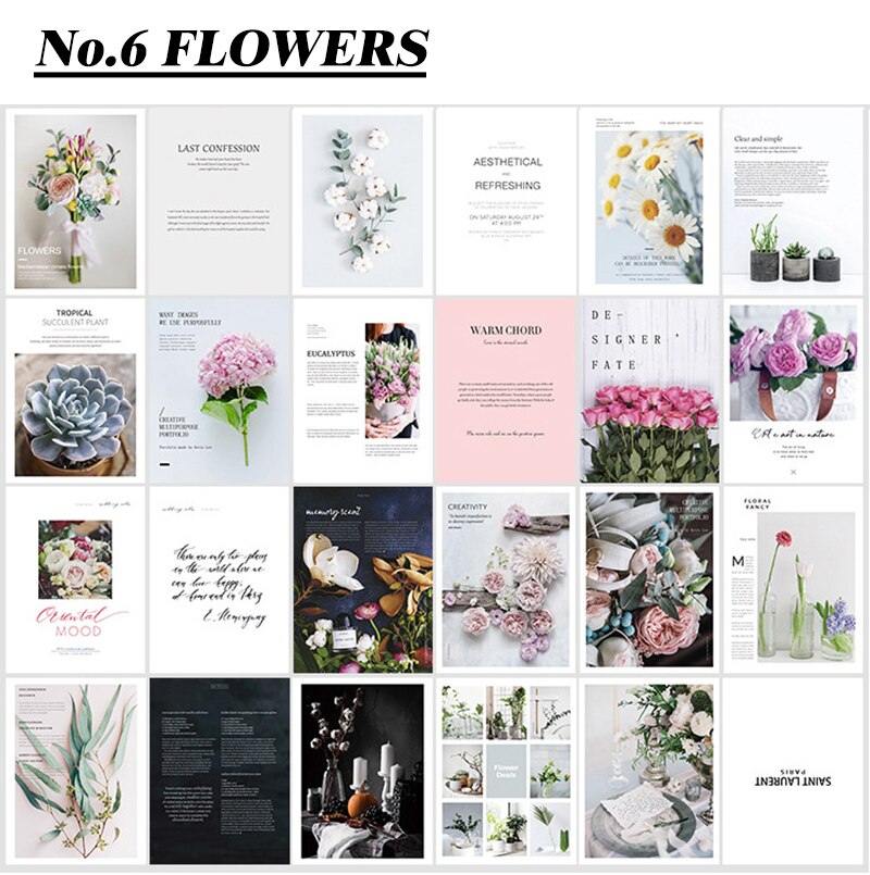 Vogue Magazine Album Photo Material Photography Background Adornment Photo Studio Shoot Take Photograph Backdrop Prop Fotografia: No.6  Flowers