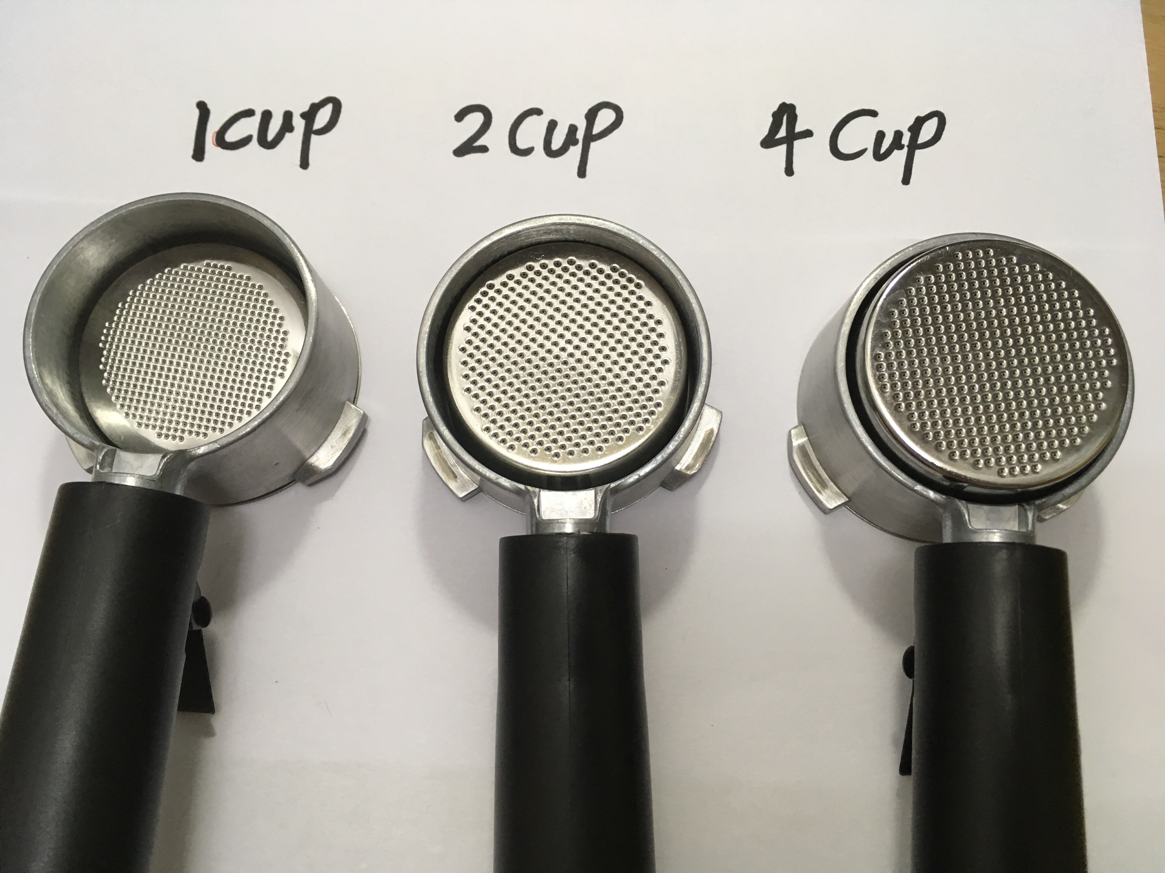 4 kop espresso filter kaffekurv enkelt lag med porøs diameter  of 60 mm