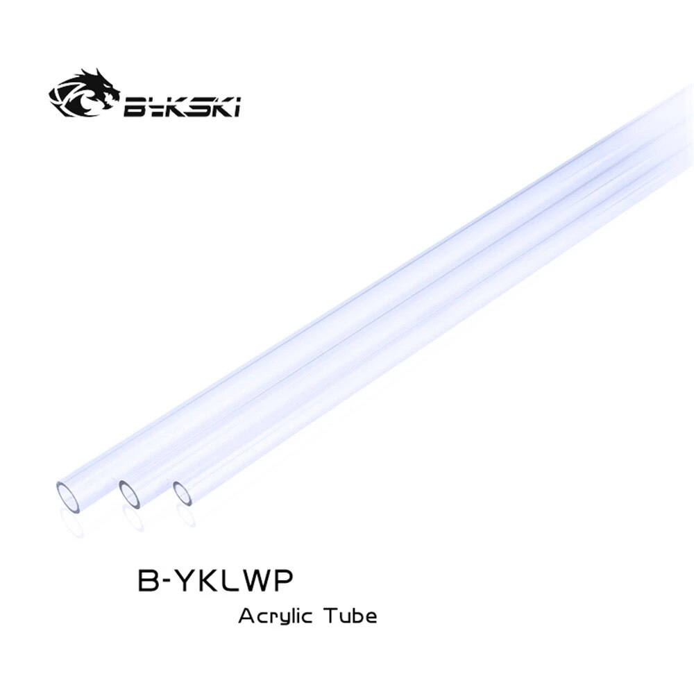Bykski-tubo duro acrílico transparente, tubo rígido para 12mm, 14mm, 16mm ,50CM, tubo de refrigeración de agua, B-YKLWP