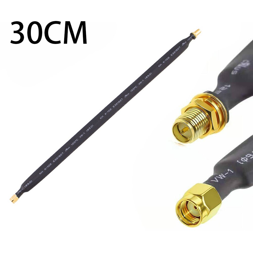 Cable de extensión RP-SMA helio de pérdida Ultra baja, 60/30cm, Cable coaxial plano, Coleta, 0-6 GHz, HNT Miner, minero, antena exterior