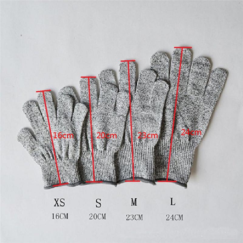 1 Pair High-strength Protection Safety Anti Cut Gloves Kitchen Cut Resistant Gloves for Fish Meat Cutting Safety Gloves