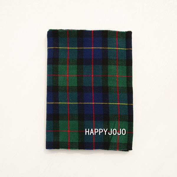 Foulard à carreaux rouge classique pour enfants, petit châle et étroit, pour femmes et garçons, à la: green small plaid